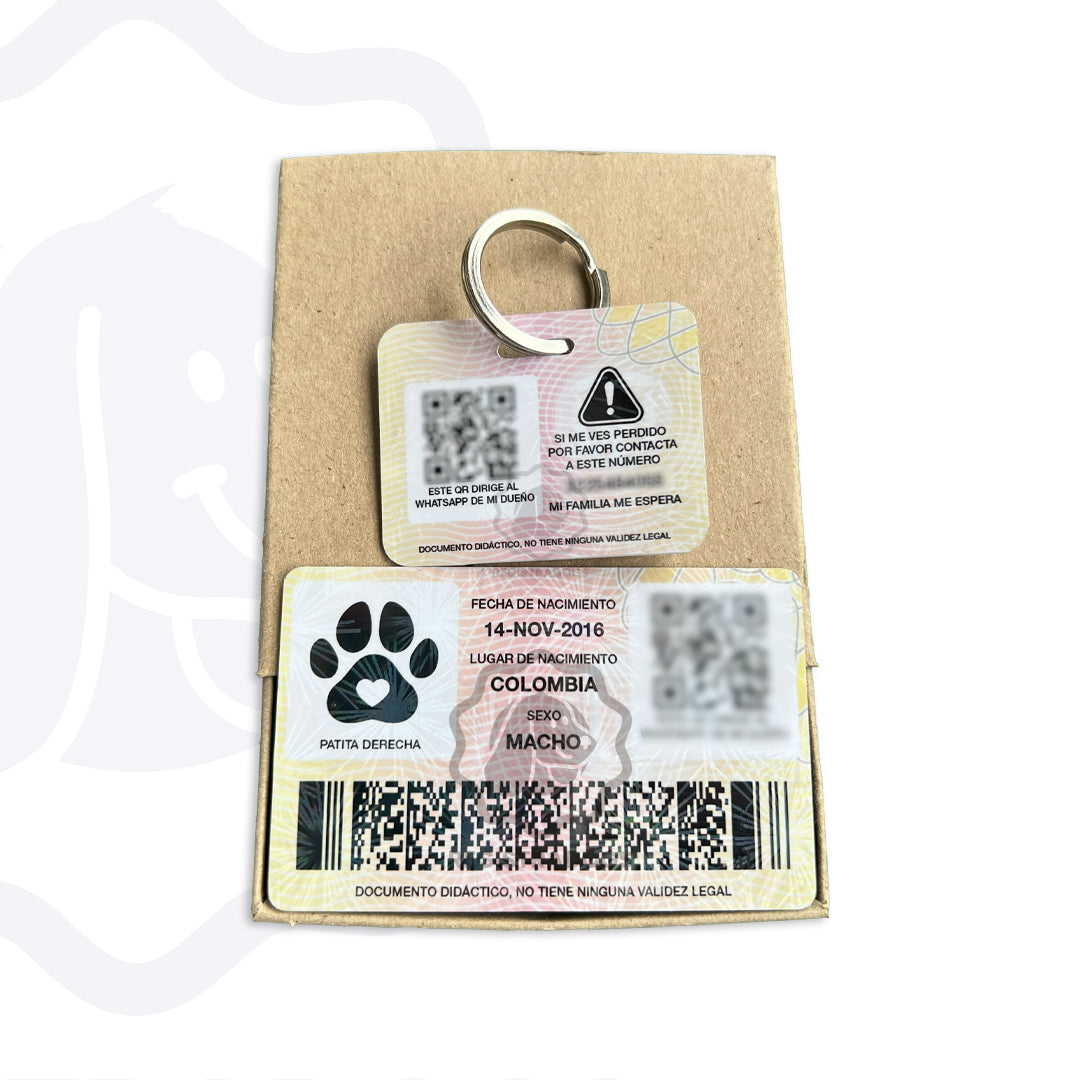 Combo Cédula + Placa QR
