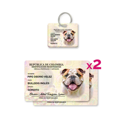 Combo 2 Cédulas + Placa QR