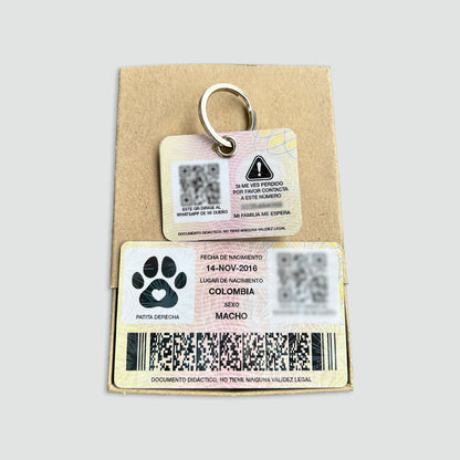 Combo Cédula + Placa QR